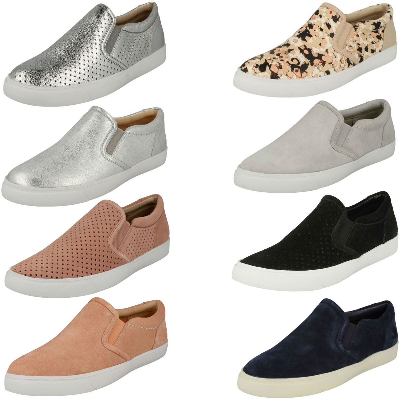 clarks canvas shoes ladies