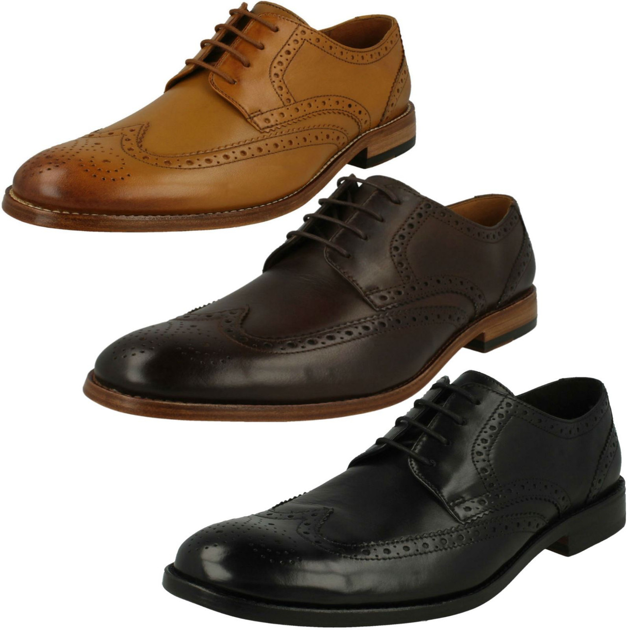 clarks shoes brown brogues