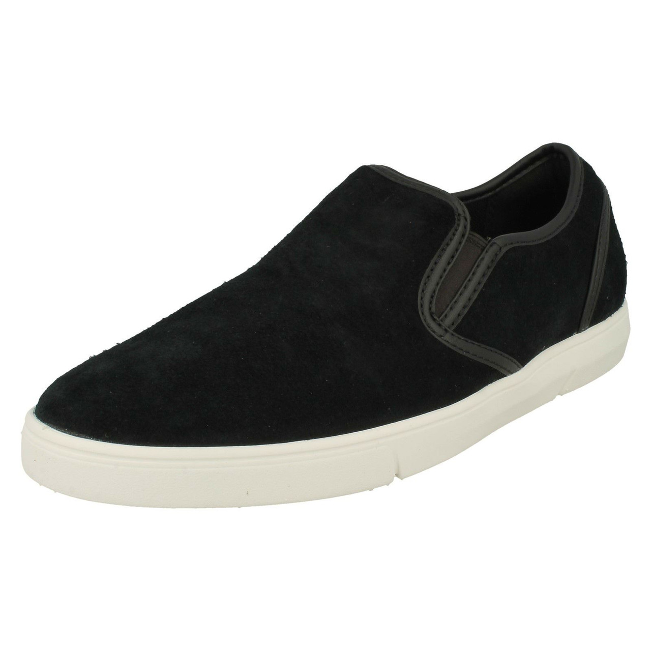 Mens Clarks Casual Slip On Shoes Landry Step