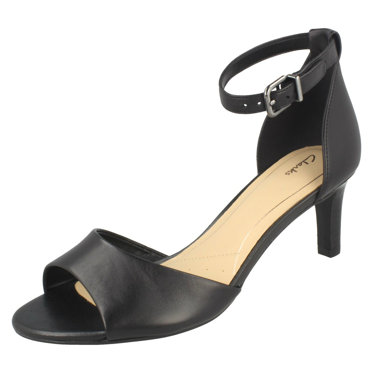 Ladies Clarks Elegant Heeled Sandals Laureti Grace