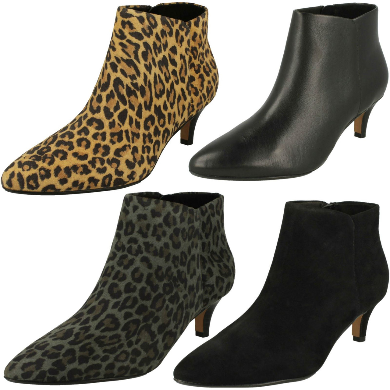 clarks kitten heel boots