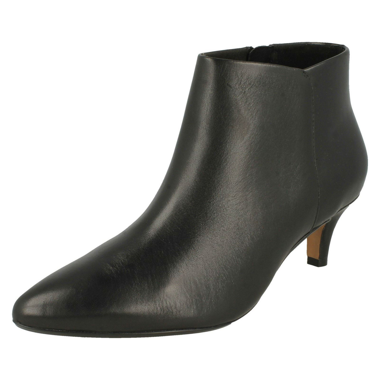 Ladies Clarks Kitten Heel Ankle Boots 