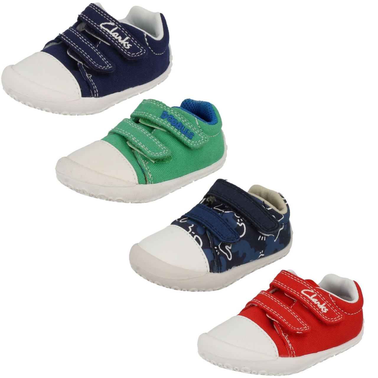 Boys Clarks Canvas Doodles Little Chap