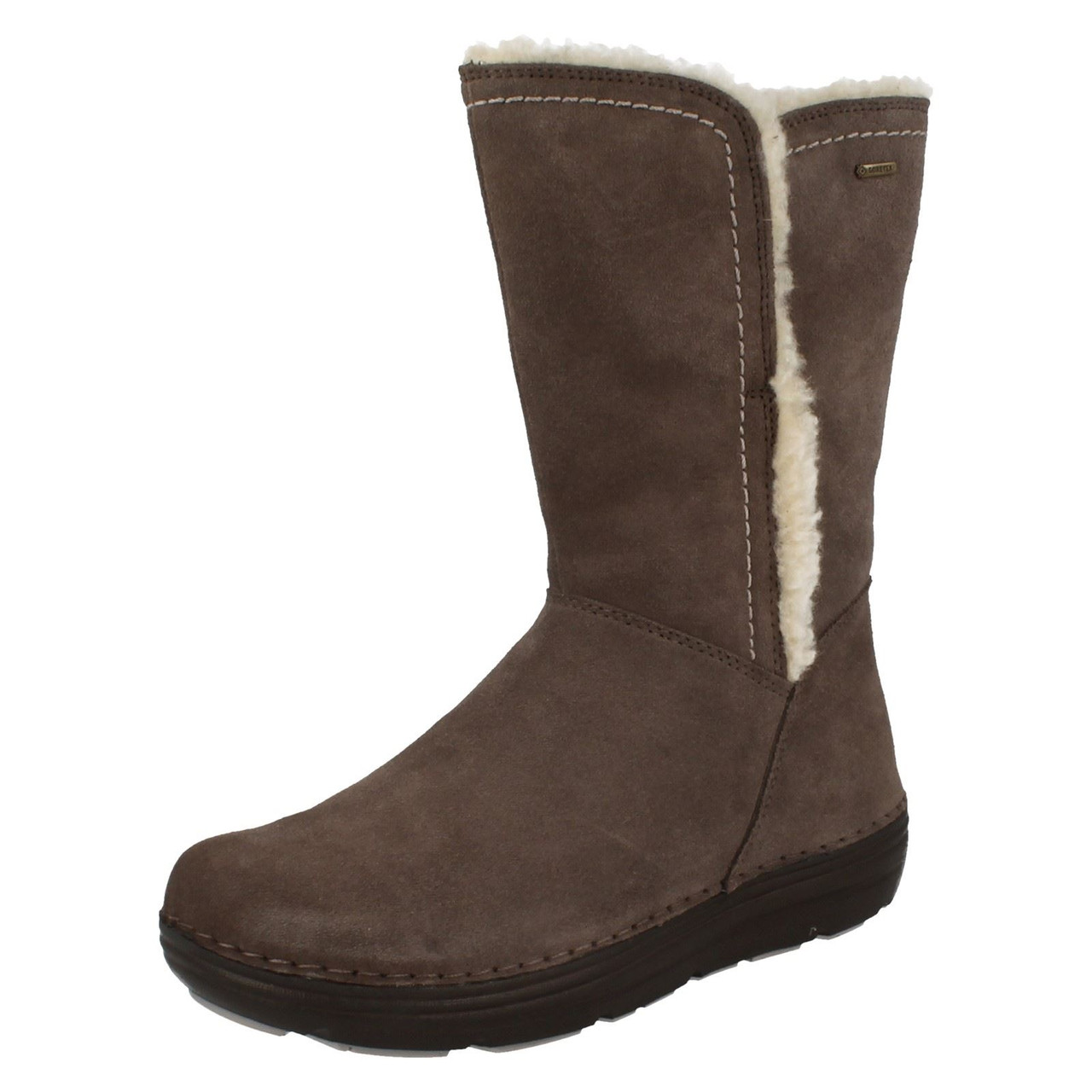 clarks ladies suede boots