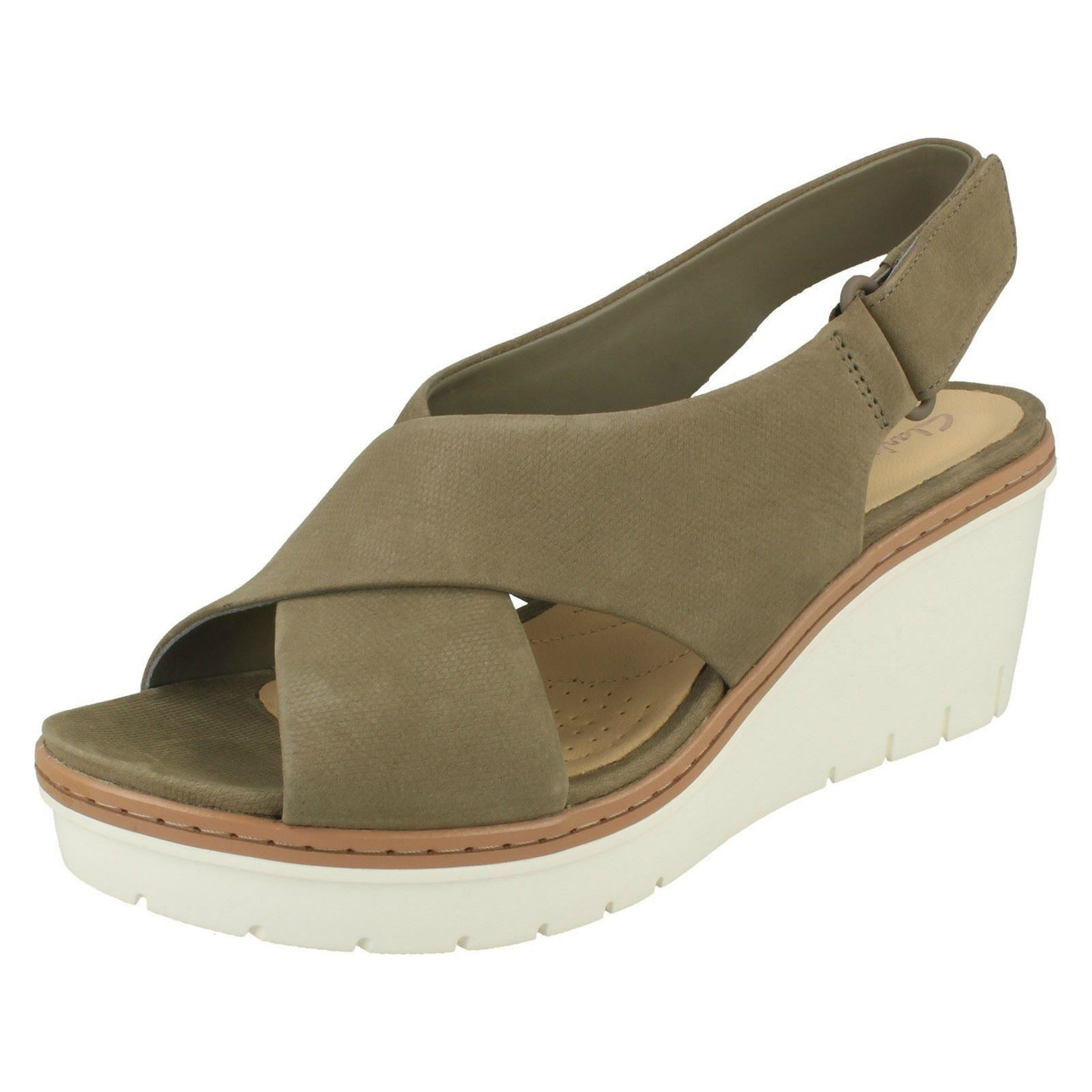 Ladies Clarks Slingback Wedge Heel 