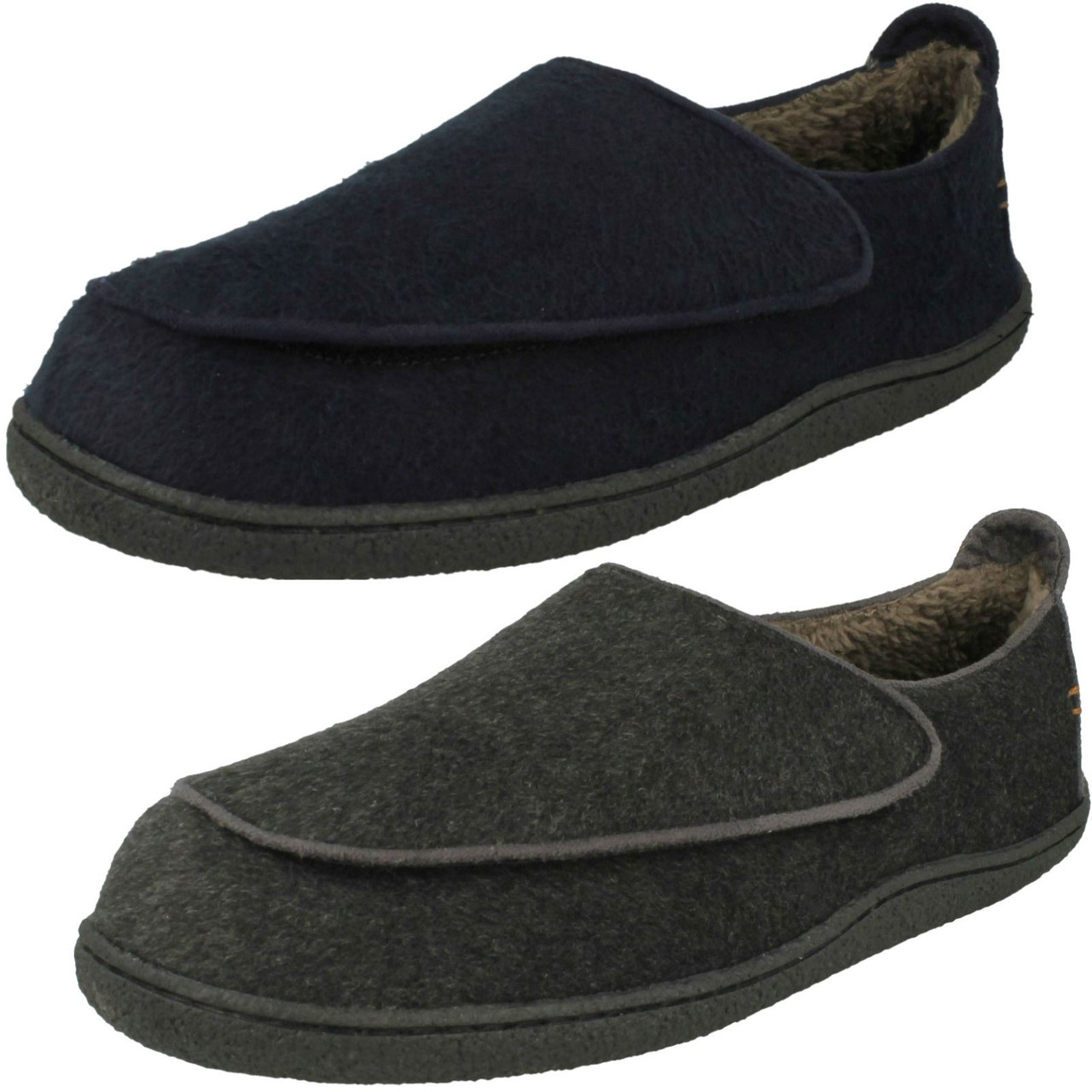clarks mens velcro slippers