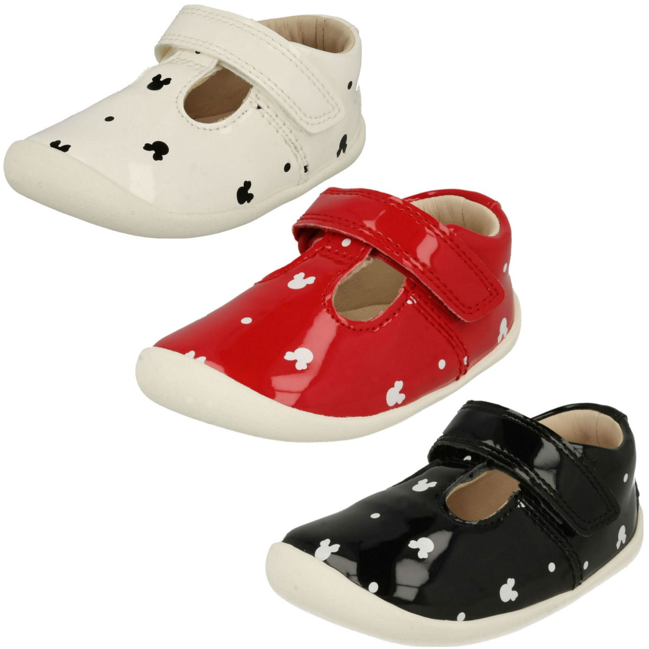 Girls Clarks Disney Detailed T-Bar 