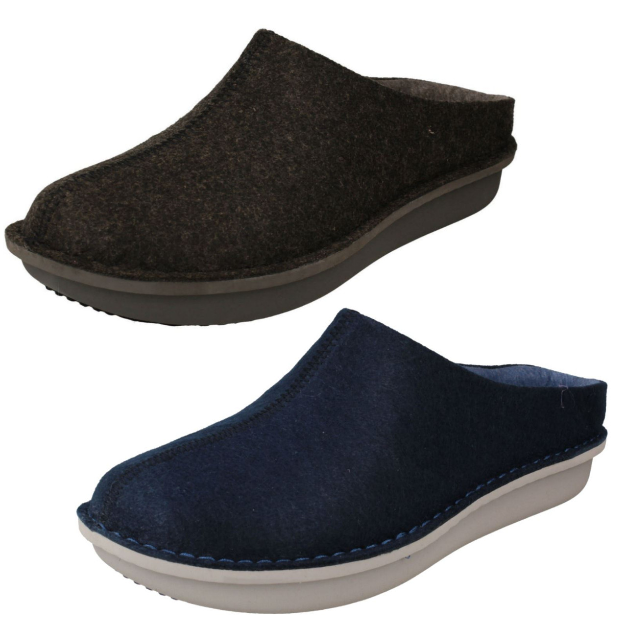 clarks mens mules and clogs