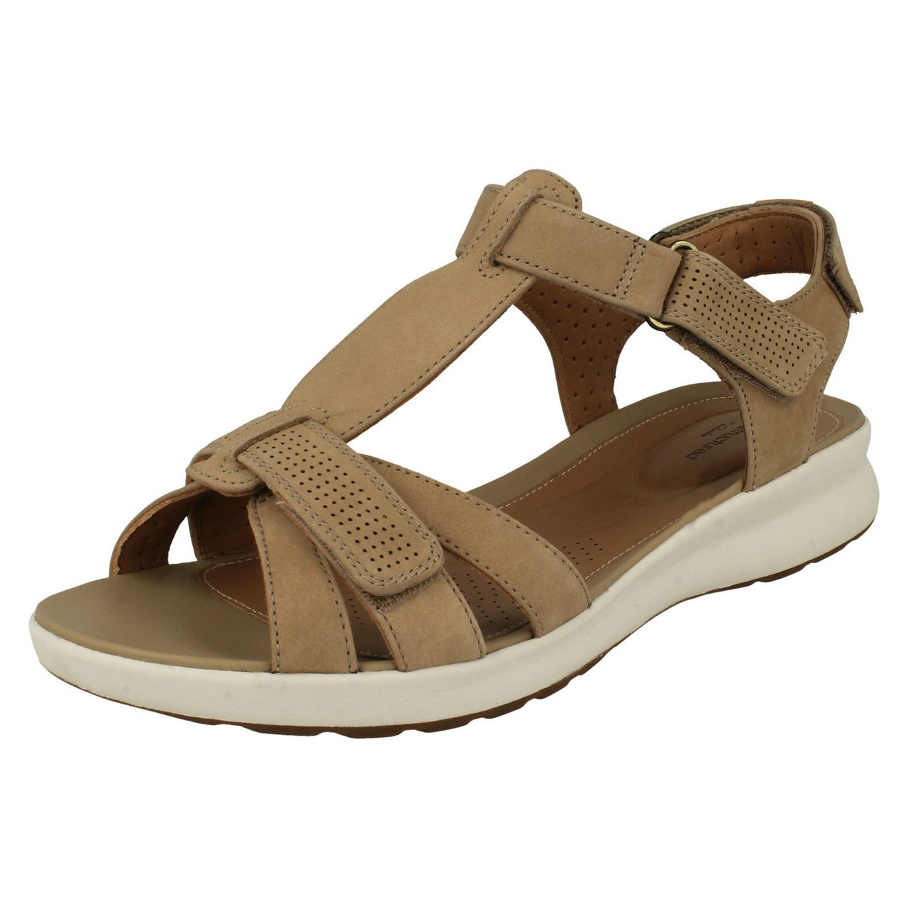 Clarks Unstructured Women Size 7 Sandals Straps Slide Open Toe Comfort |  Open toe, Clarks, Womens sizes