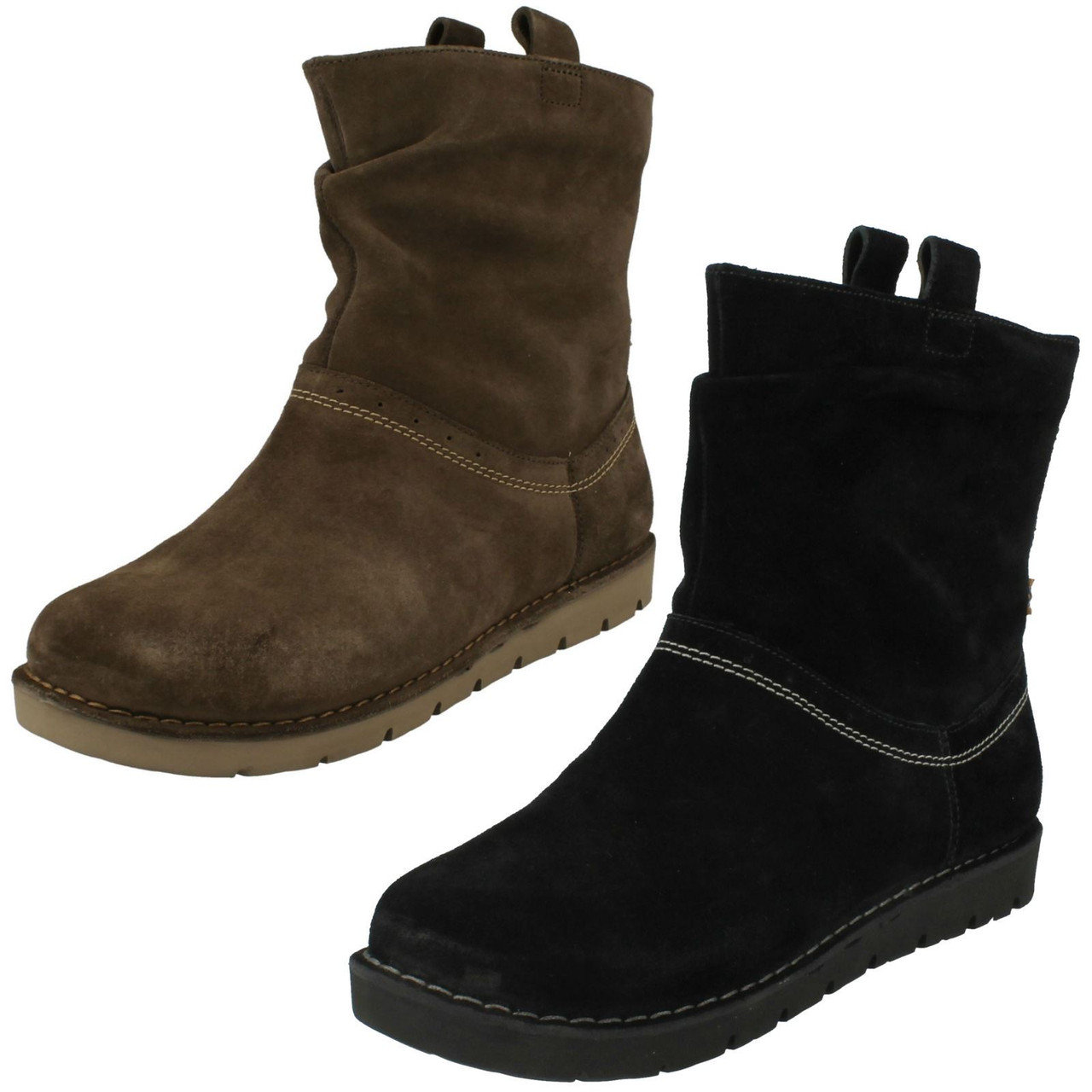 Clarks ladies clearance suede boots