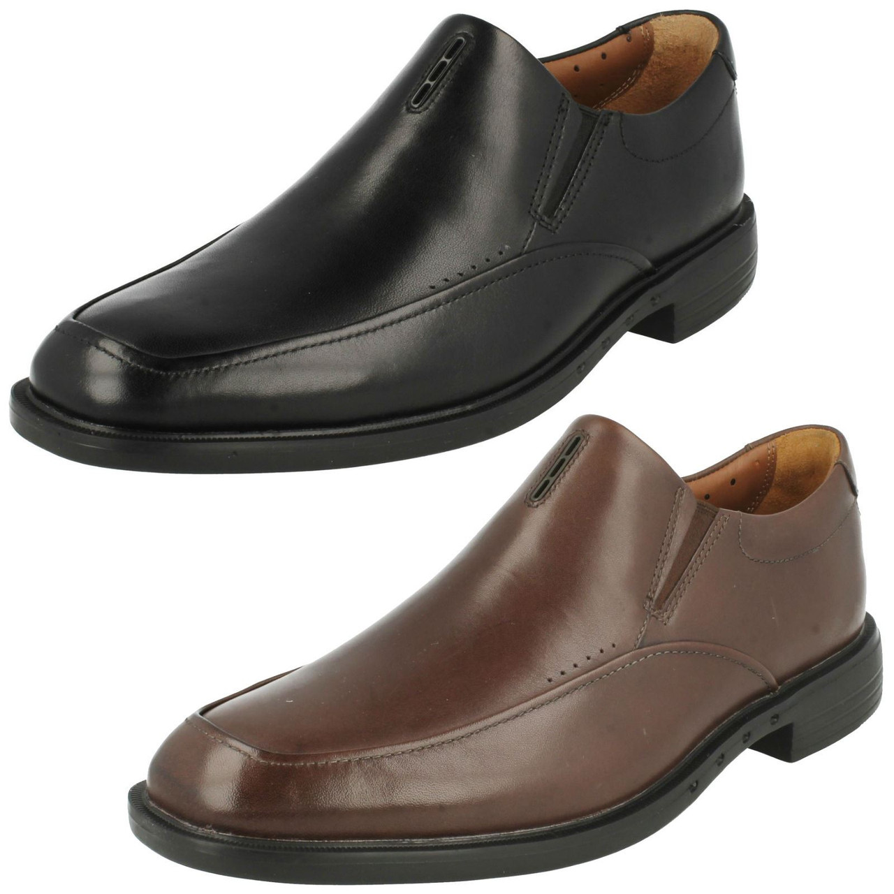 clarks unstructured slip on shoes