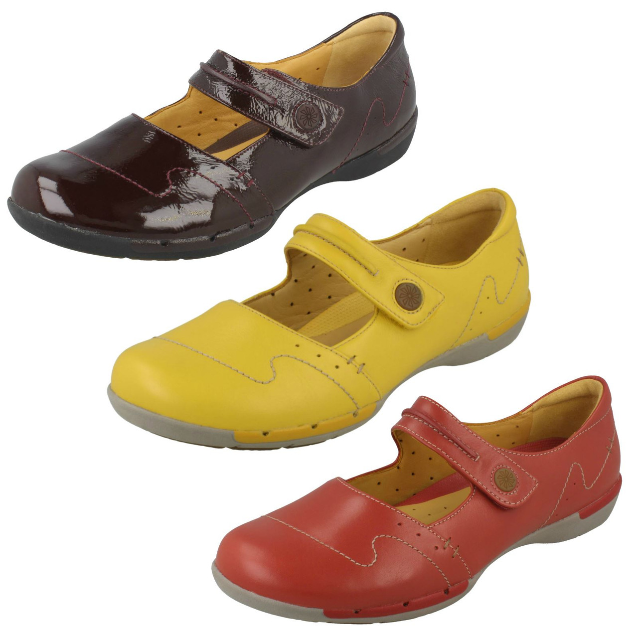 Ladies Clarks Unstructured Flat Shoes 