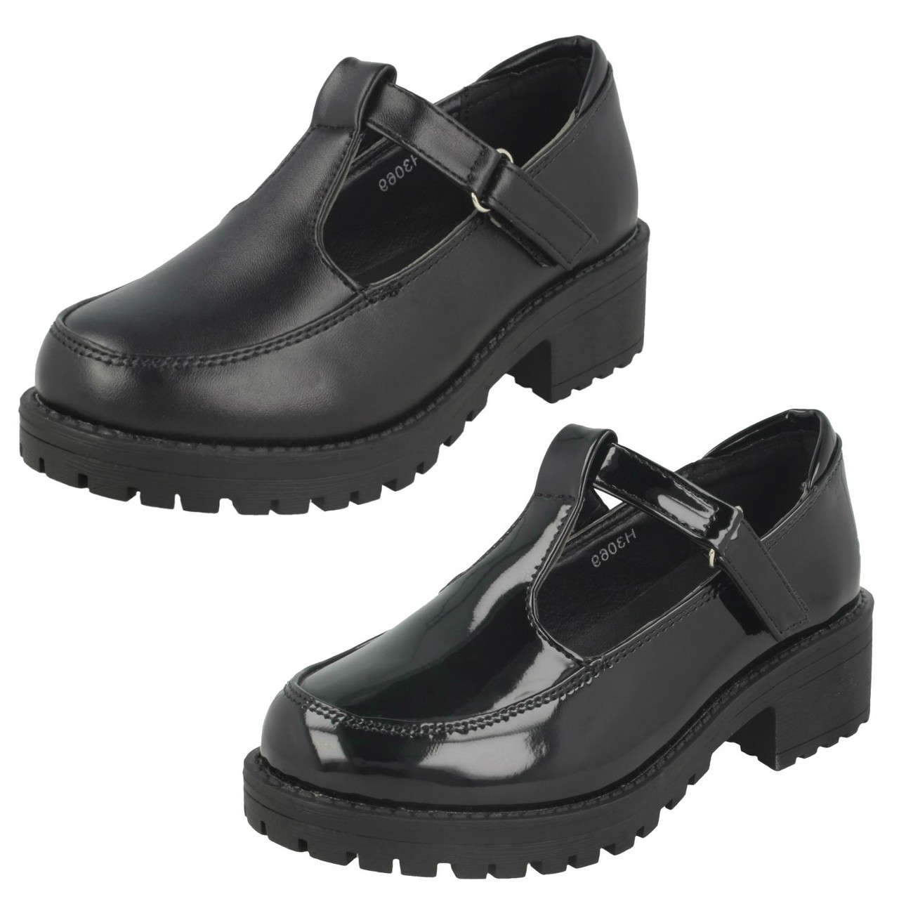 t bar girls school shoes