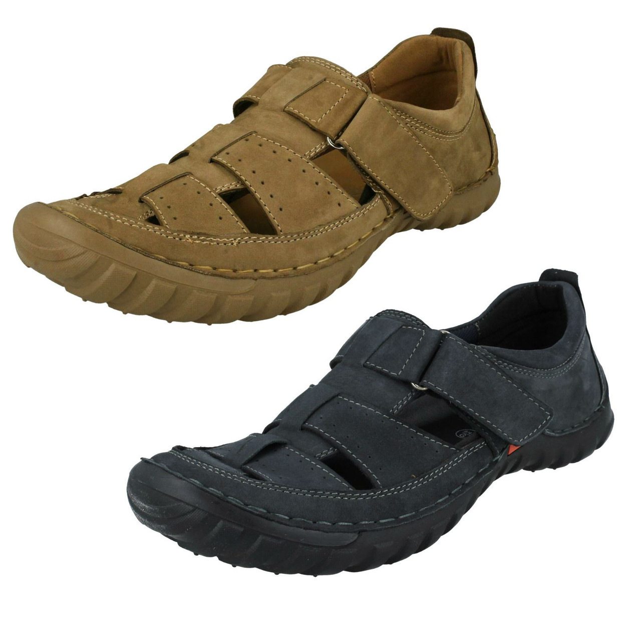 mens enclosed toe sandals