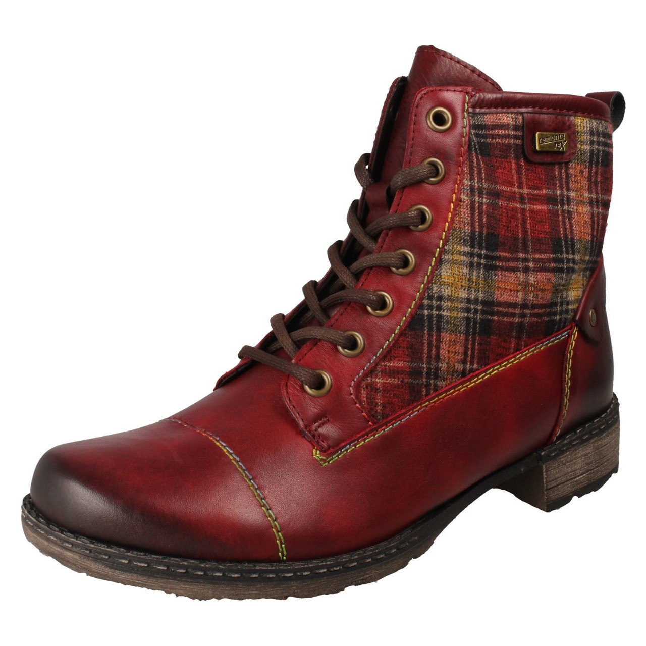 Ladies tartan ankle on sale boots