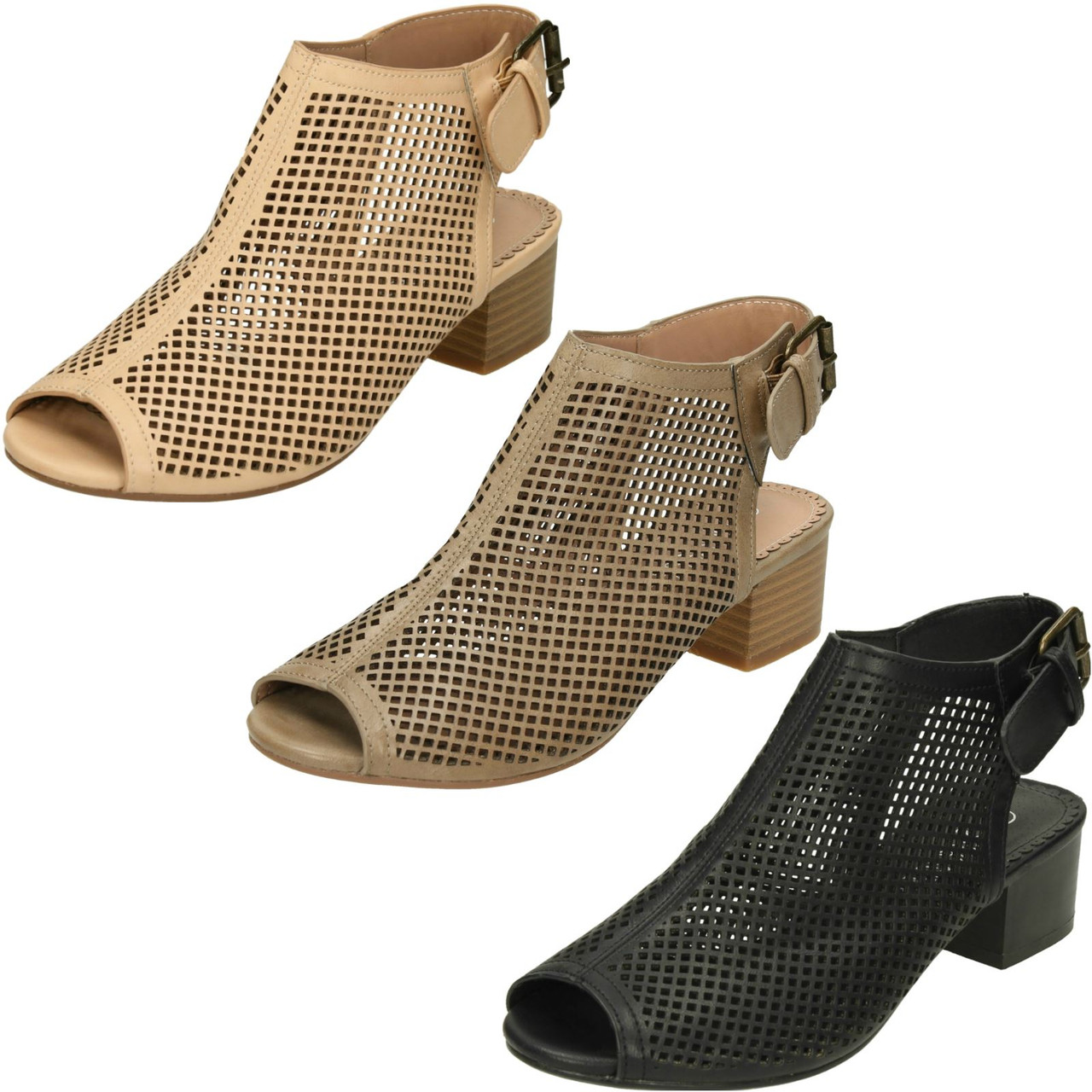 Ladies medium deals heel sandals