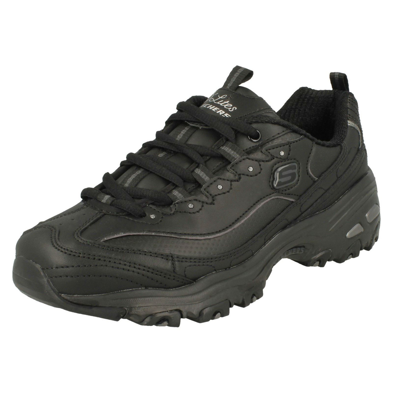 skechers memory foam womens black