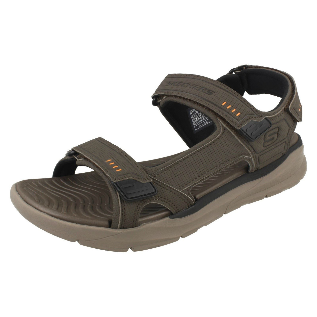 skechers relaxed fit memory foam sandals