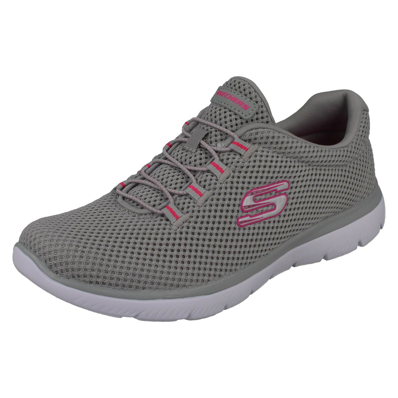 skechers memory foam white