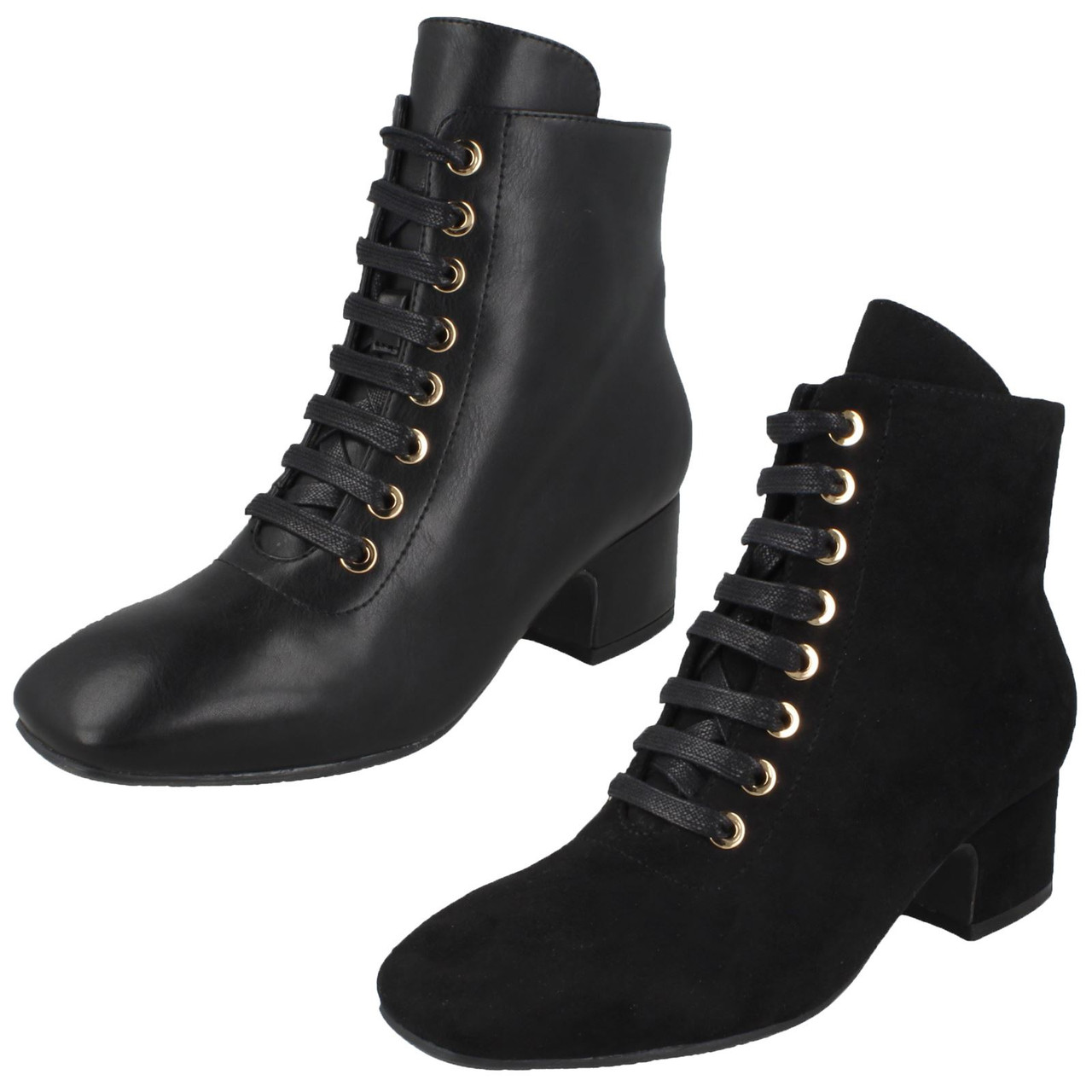 ladies lace ankle boots