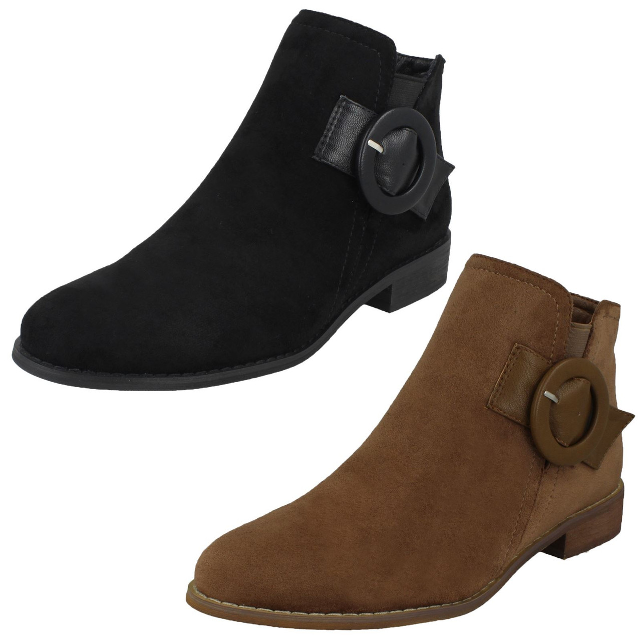 Suede ankle store boots womens flat