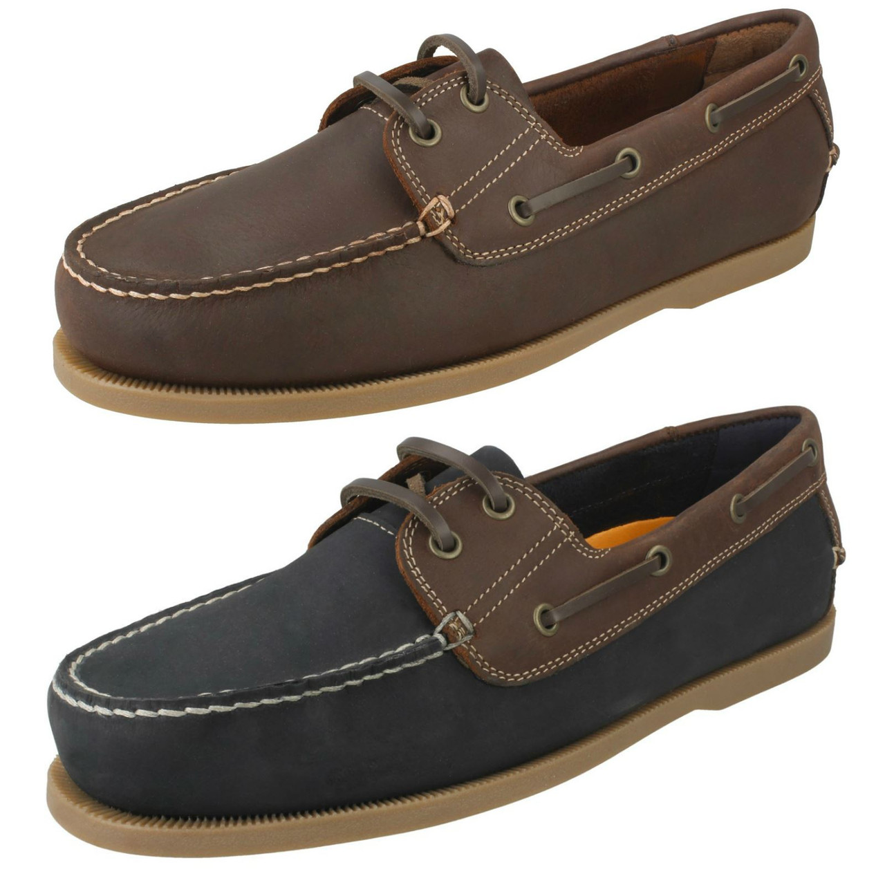 Mens Sterling \u0026 Hunt Casual Boat Shoes Rio