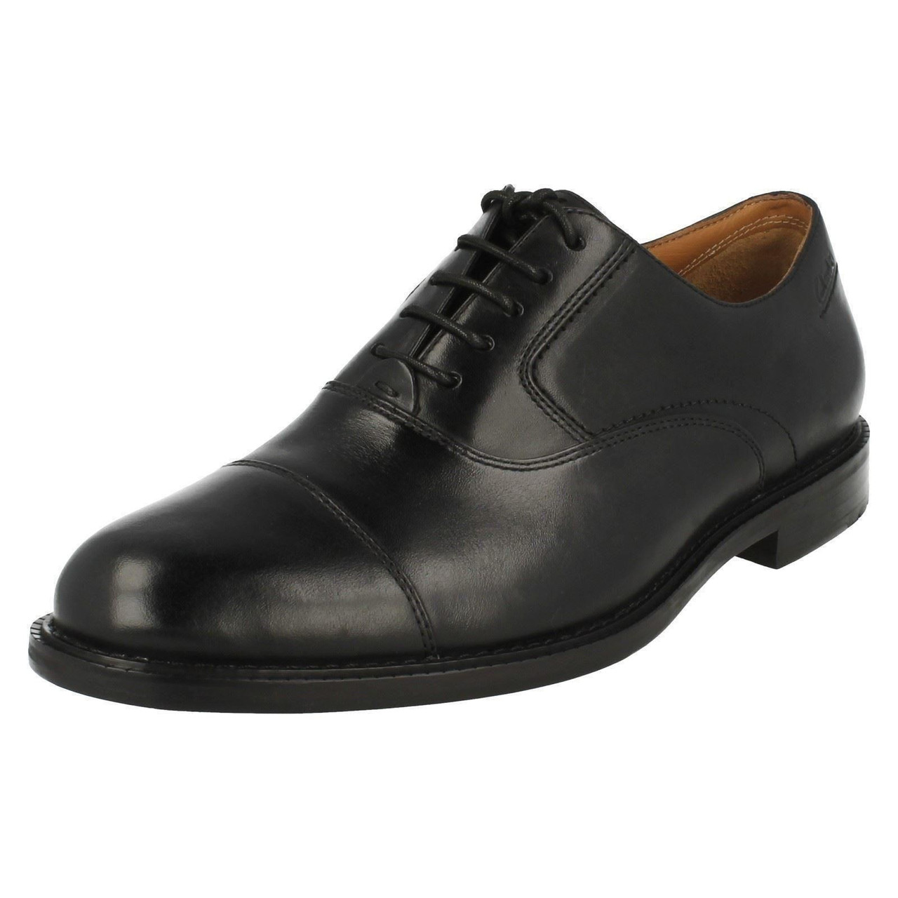 clarks formal black shoes