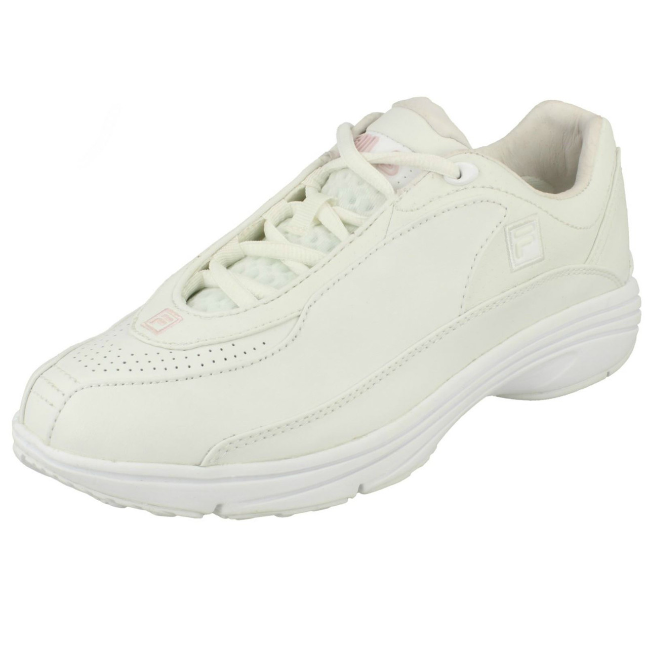 Fila white sales ladies trainers