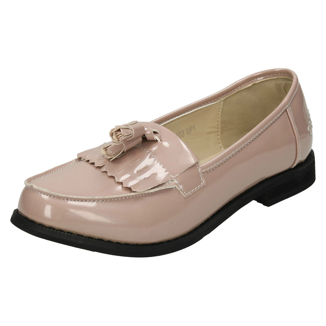 nude colour loafers