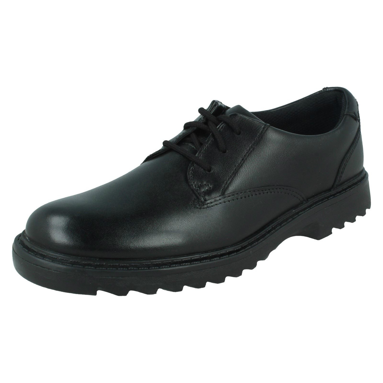 Boys Clarks Smart Lace Up School Shoes Asher Jazz