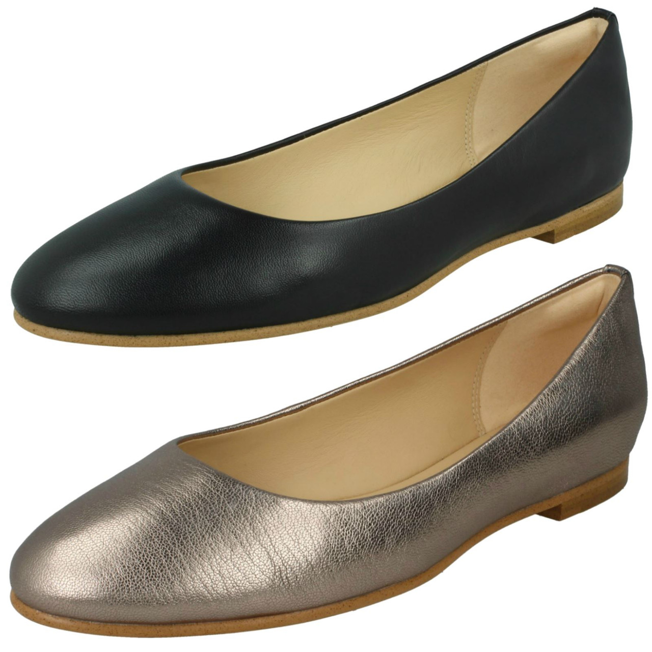 Clarks deals flats gold