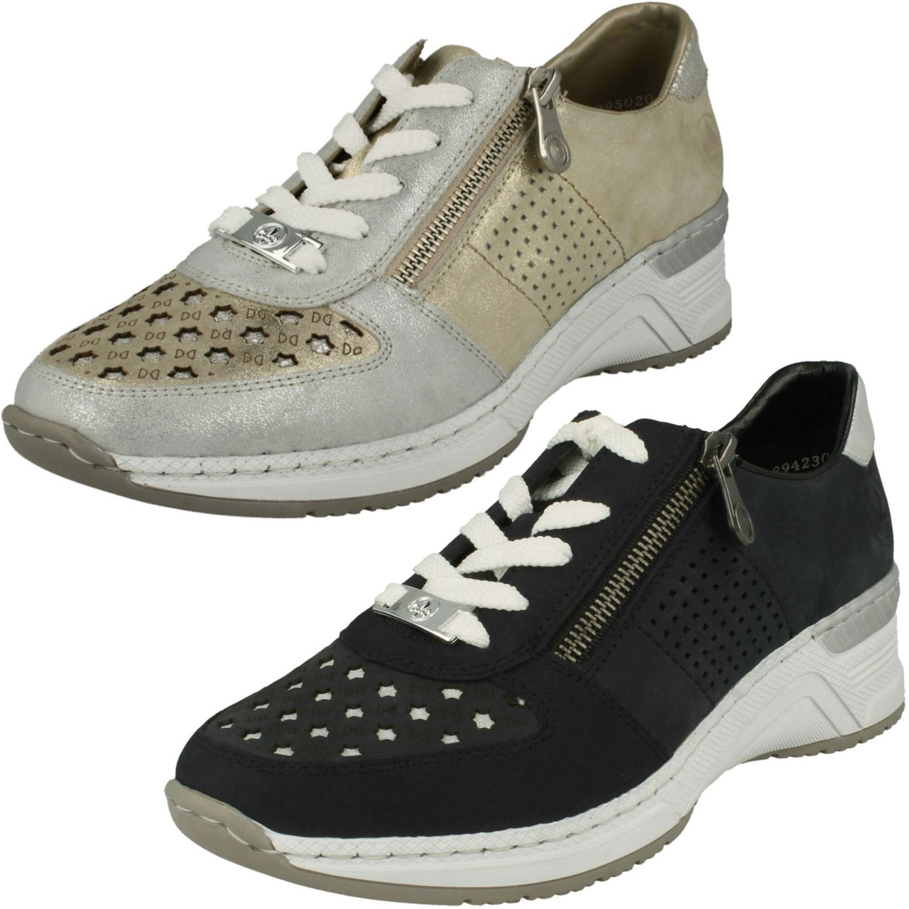 Rieker sales metallic trainers