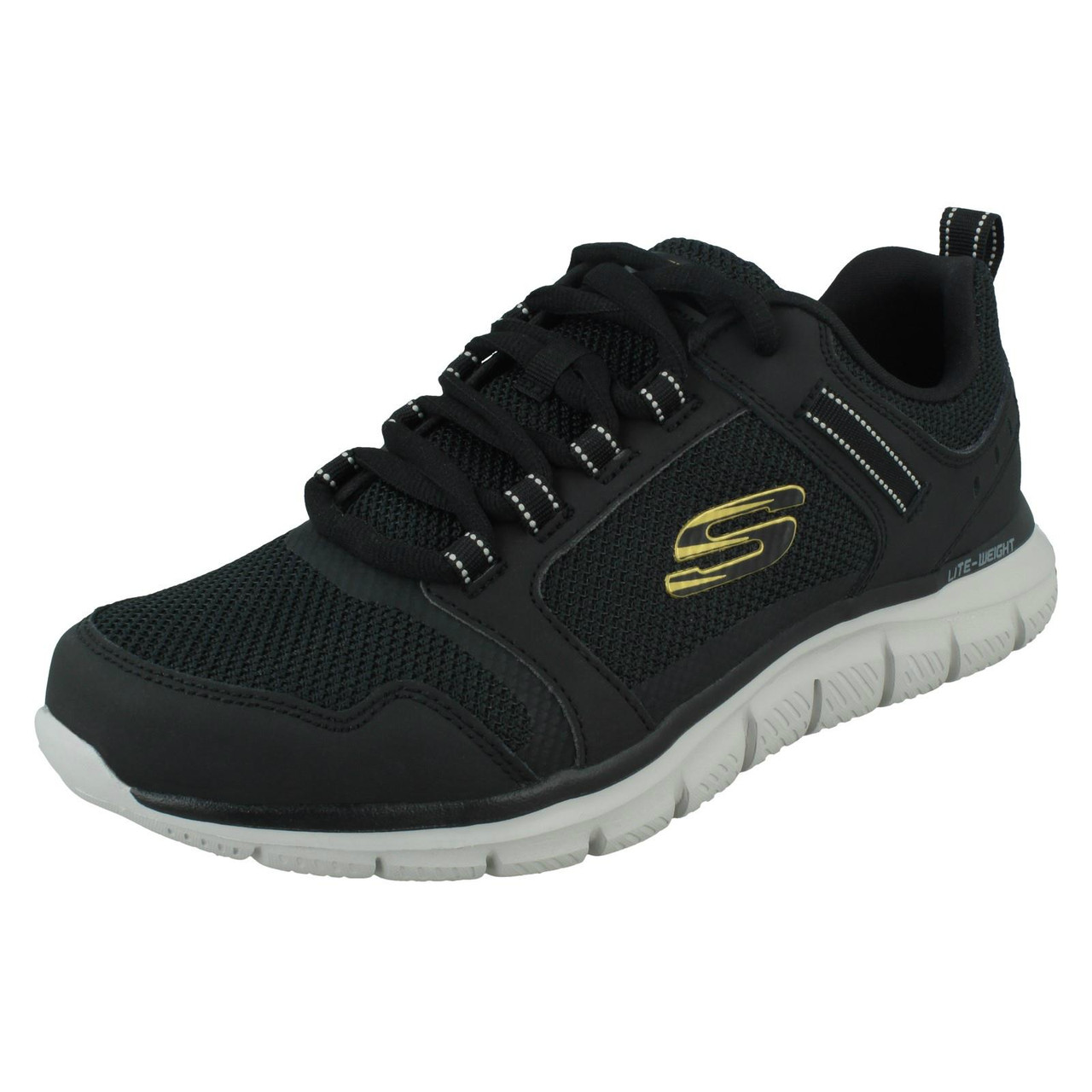 mens skechers memory foam trainers