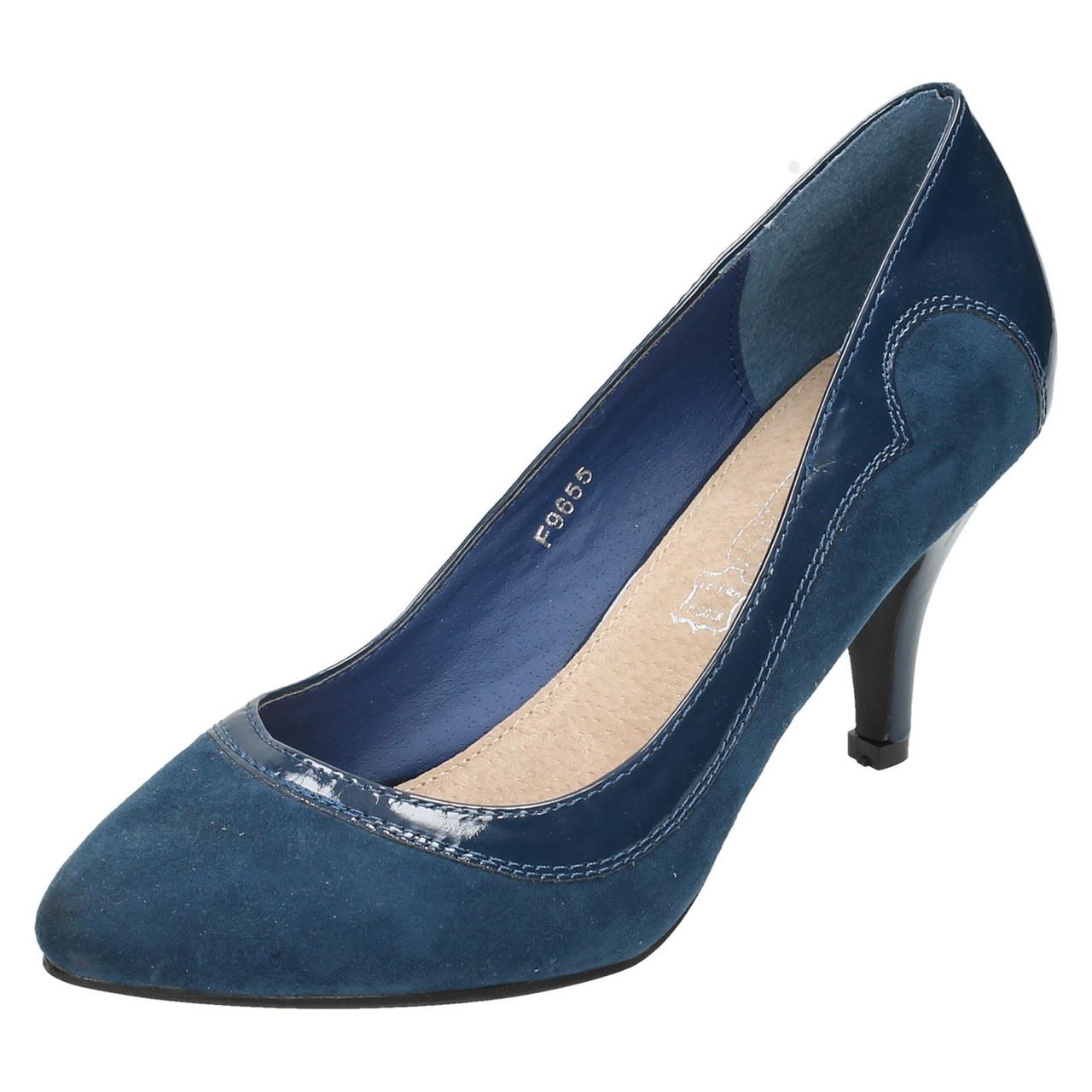 Ladies blue store court shoes