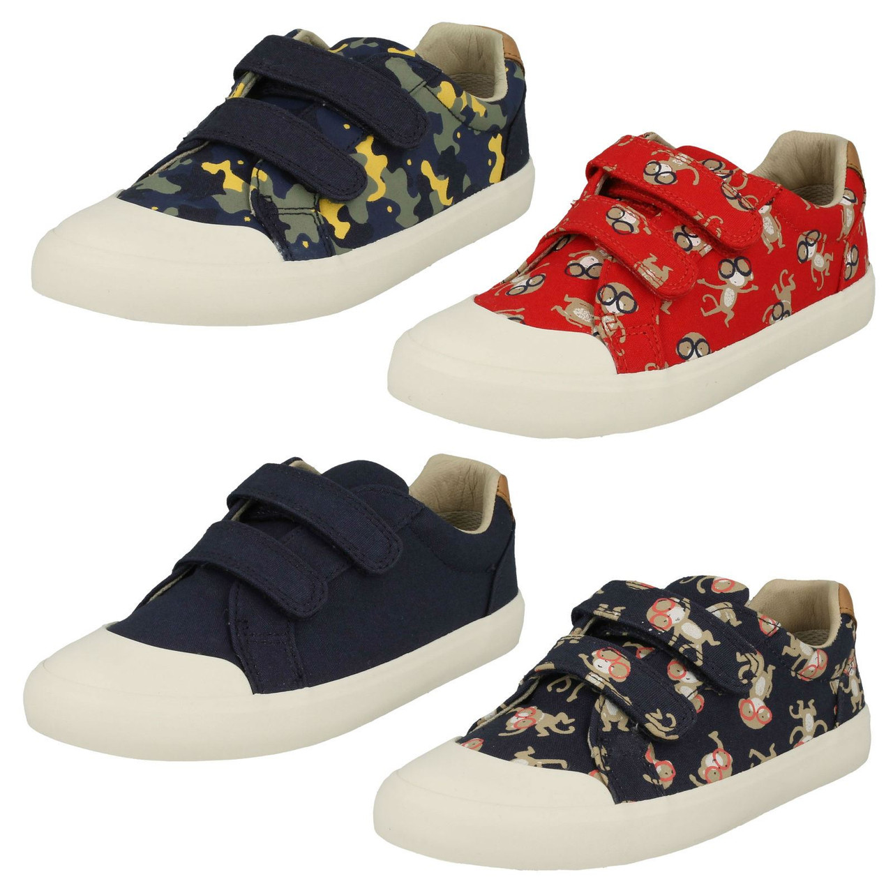 Boys Clarks Canvas Shoes Comic Air