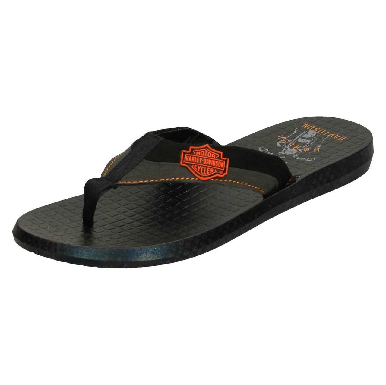 Mens Harley Davidson Casual Flip Flops Adams