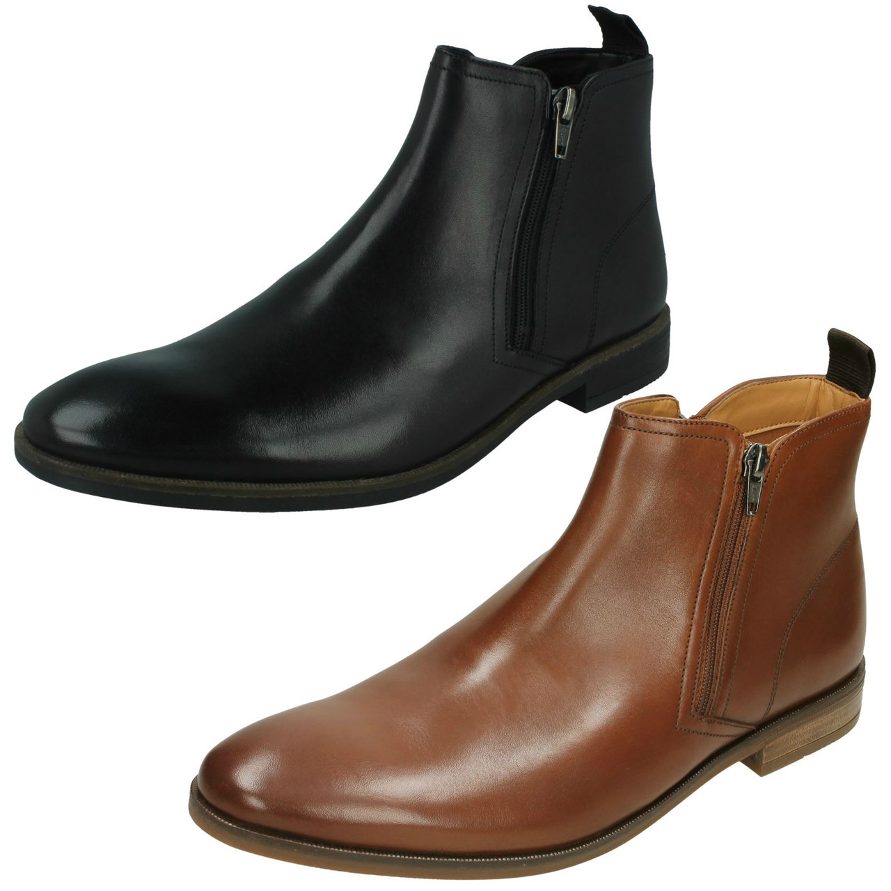 clarks zip ankle boots