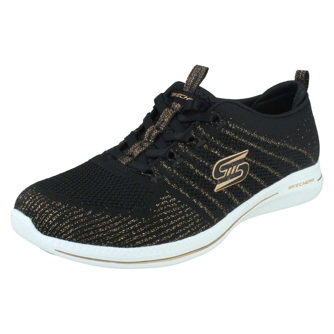 skechers city pro slip on shoes ladies black