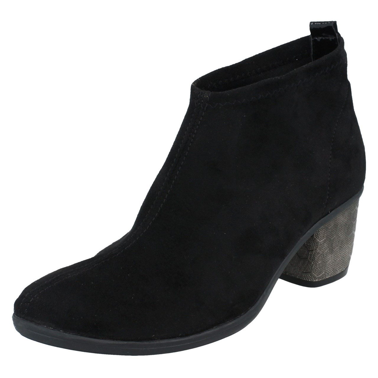 ladies pull on ankle boots