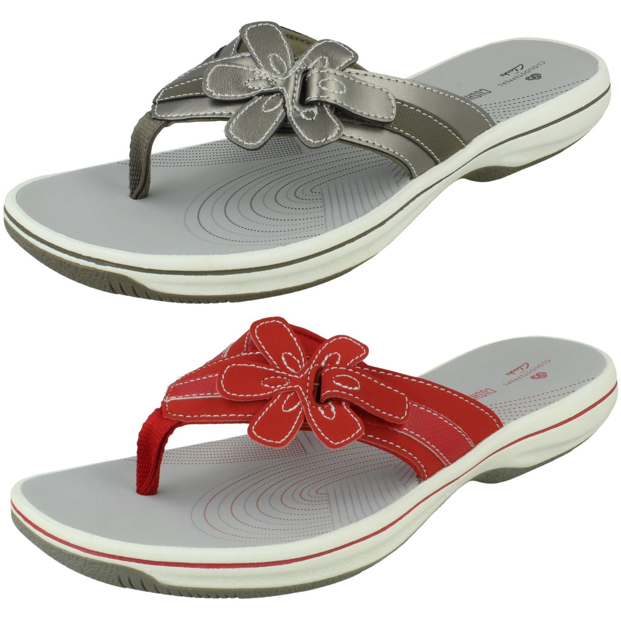 clarks ladies toe post sandals