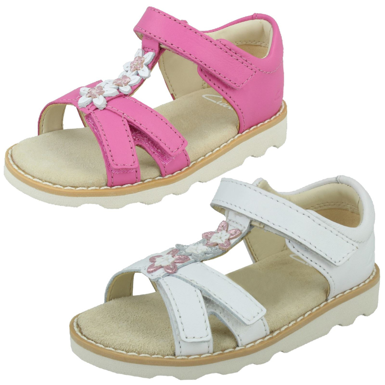 Clarks sales flower sandals