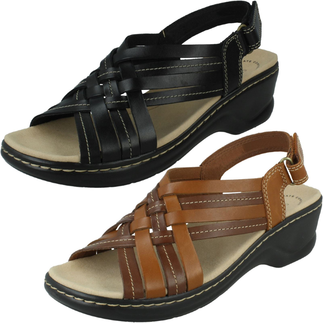 Clarks womens lexi sale bridge wedge sandals