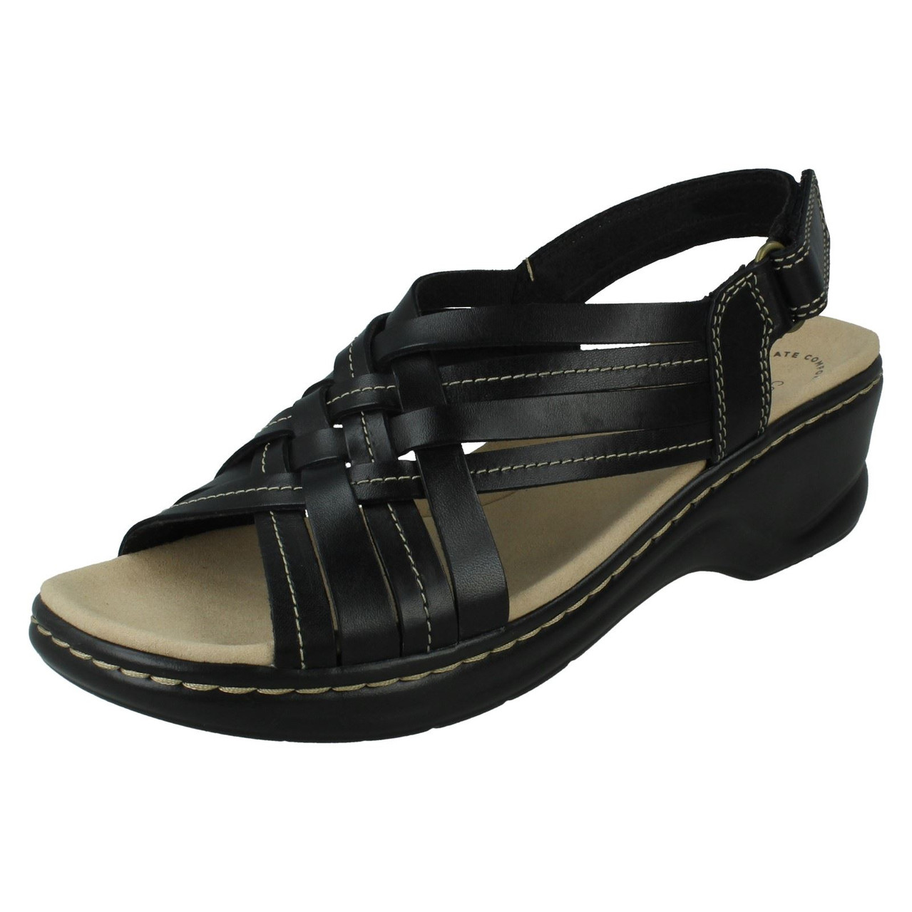 Black Sandals For Women Clarks Women's Lexi Pearl Flat Sandal