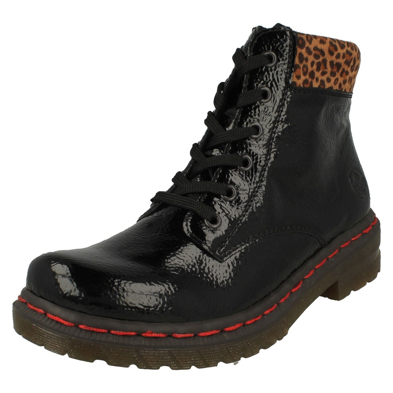 rieker leopard print boots