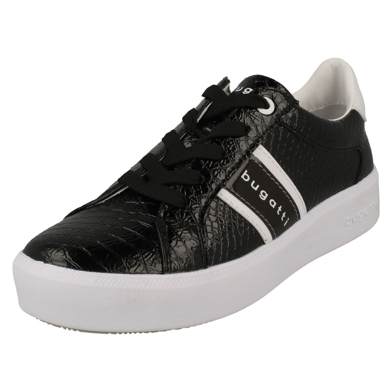 Ladies Bugatti Casual Lace Up Trainers 4071B