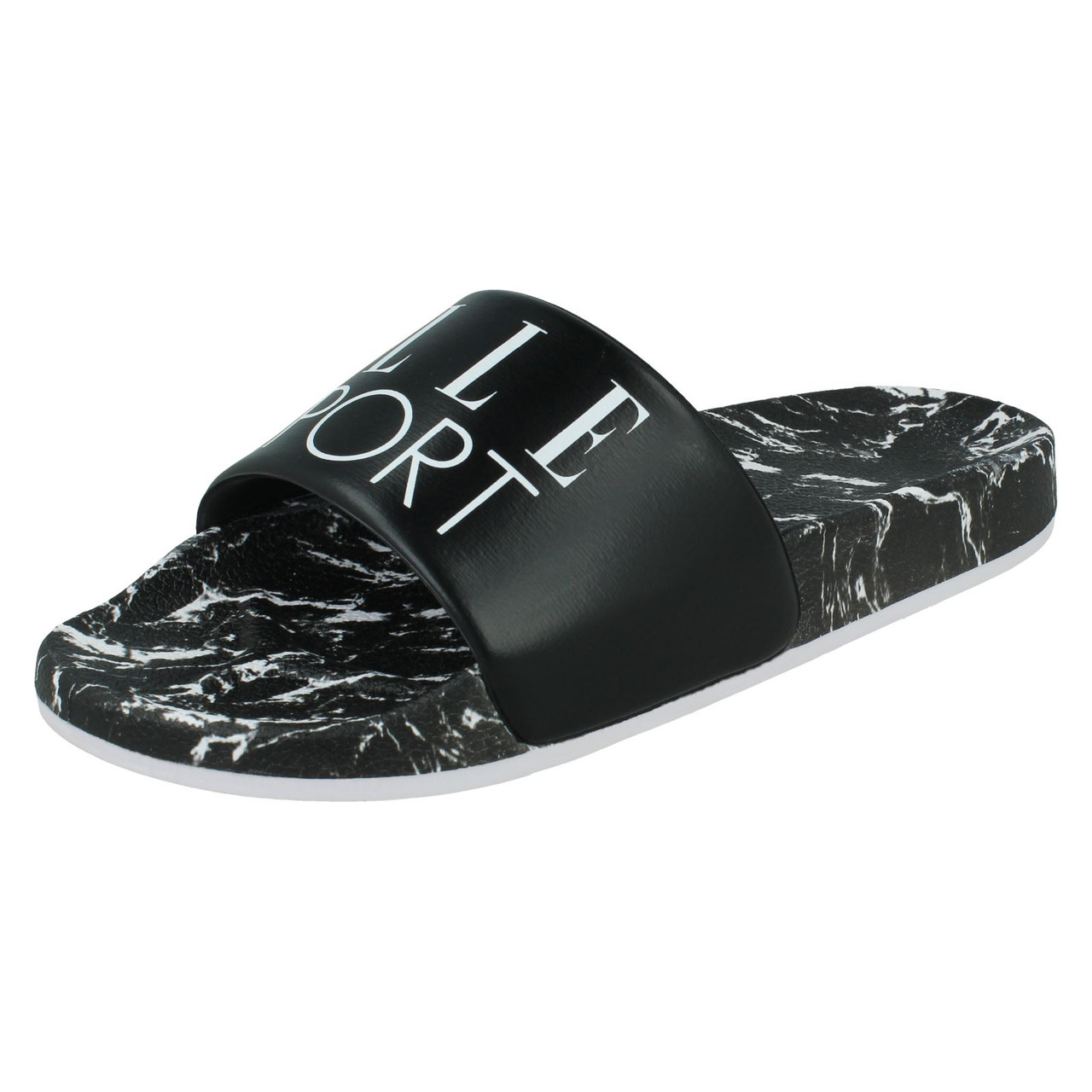 Ladies Elle Sport Marble Design Sliders F0R0394