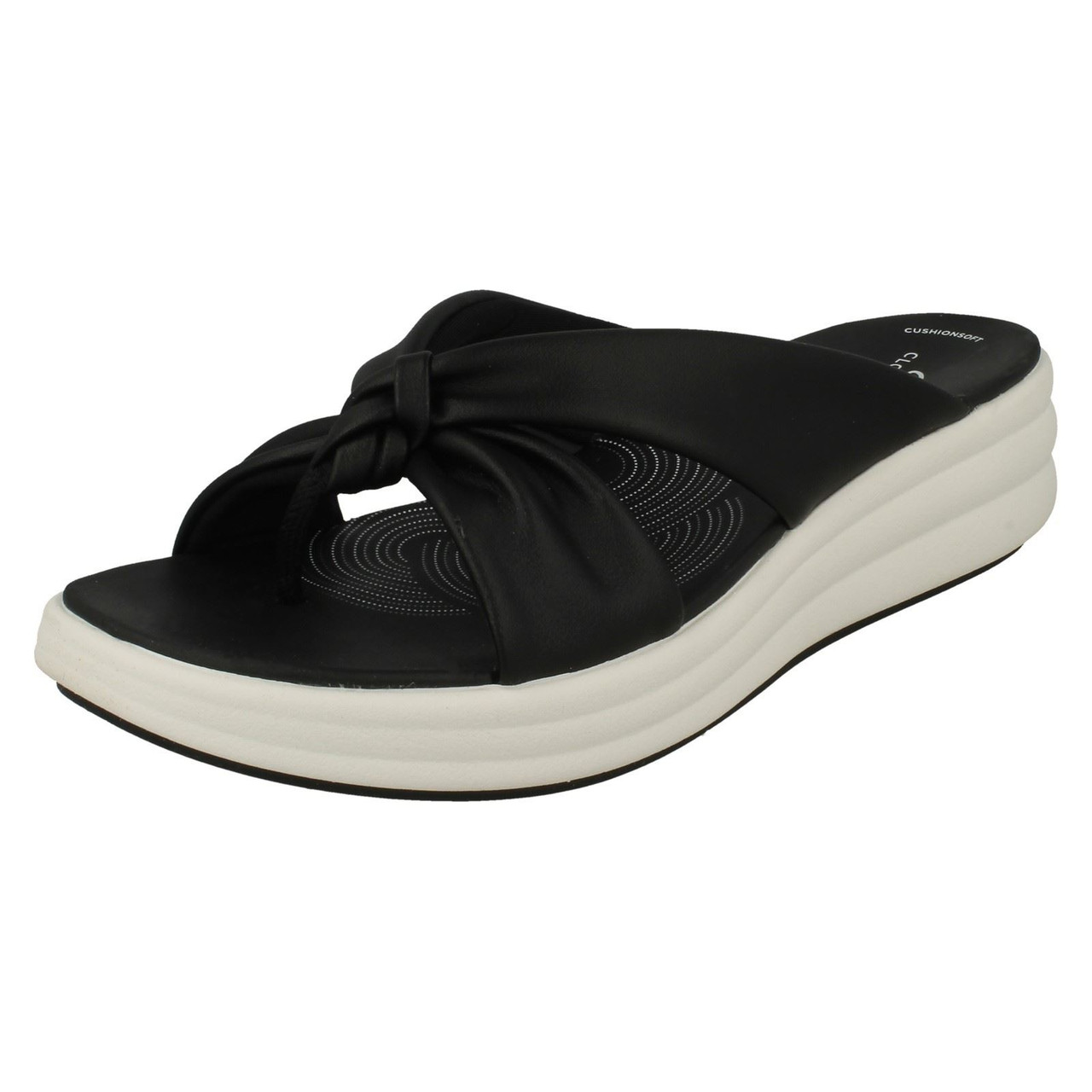 Cloudsteppers by Clarks Womens Breeze Grove Cushioned Footbed Slide Sandals  - Walmart.com