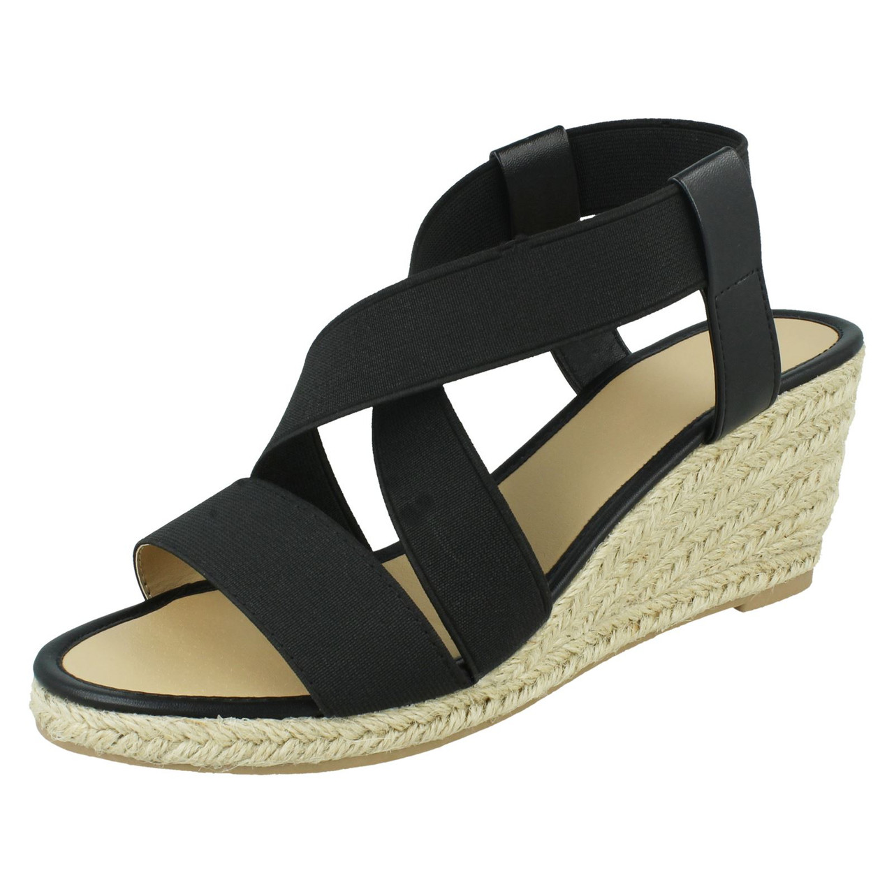 KATIE MID HEEL WEDGE SANDALS GOLD LEATHER - Jo Mercer