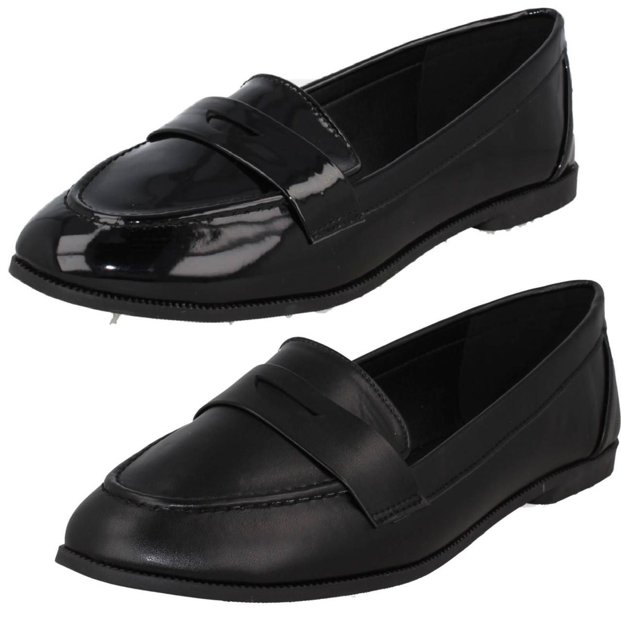 Ladies loafers sales wide fit