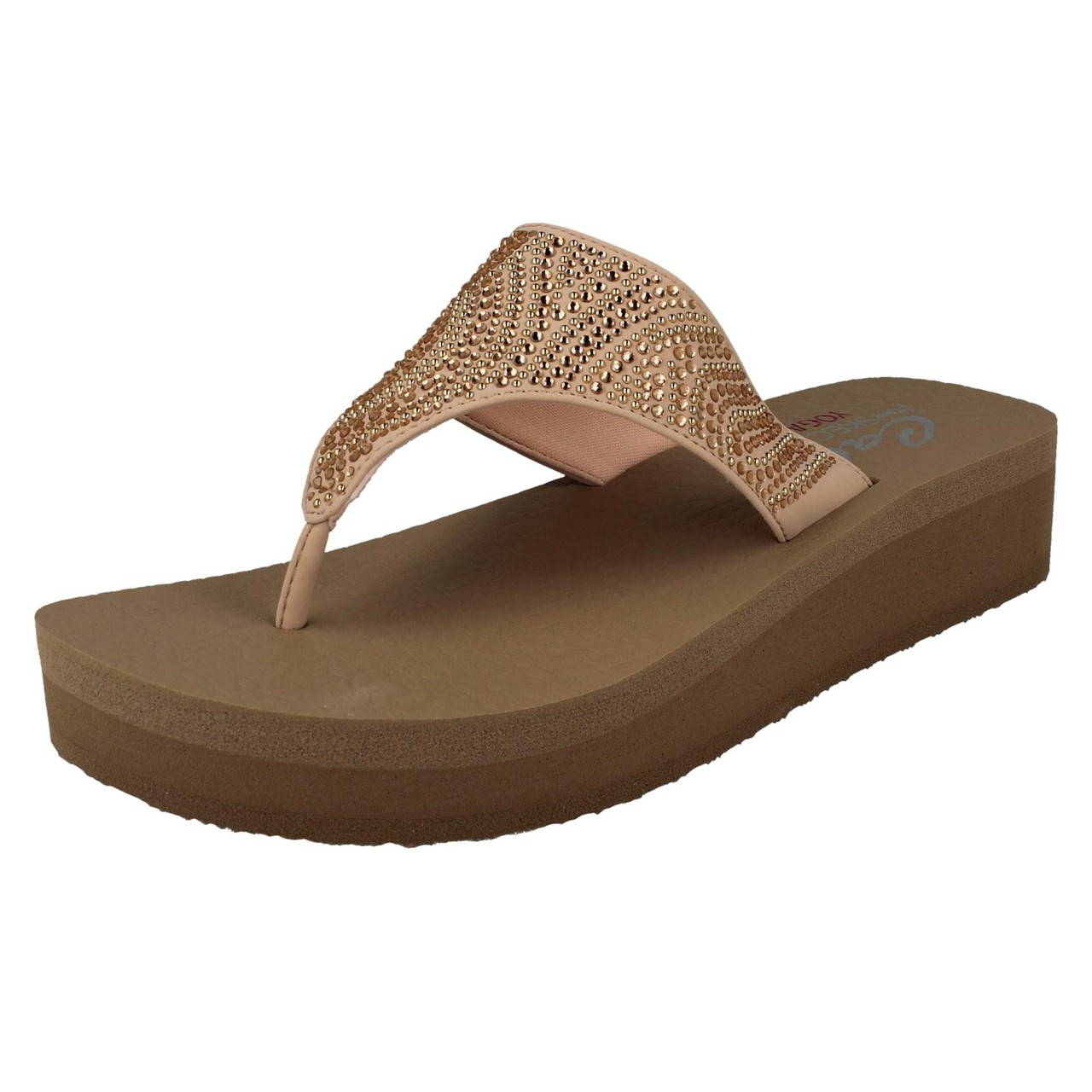 Yoga Foam Skechers Toe Posts SKECHERS Women's Sz 10 Taupe Post Toe